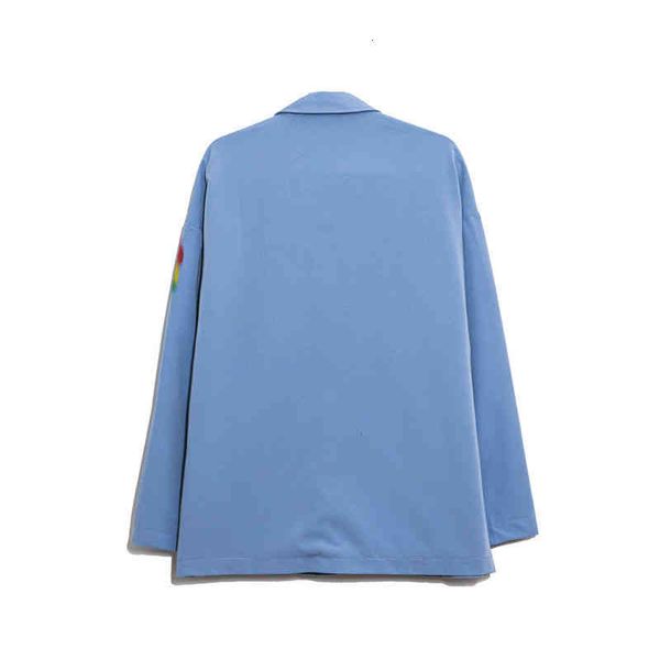 

women's suits & blazers casaco com estampa arco-Ã­ris feminino, jaqueta casual solta para casal uniscorrente binando, primavera, White;black