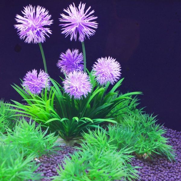 

decorations aquarium simulation plant decoration home fish tank submersible flower grass ornament decor for underwater