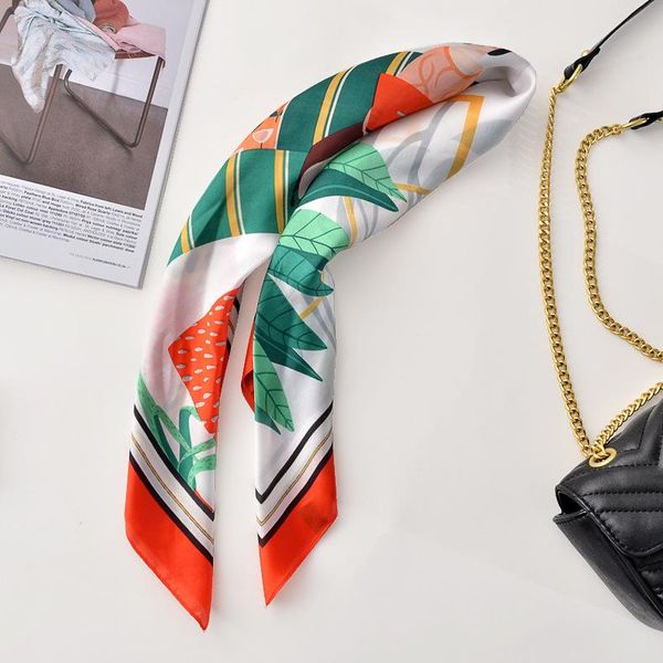 

scarves phle original fashion forest small square scarf spring and summer autumn decoration hair band bag strap, Blue;gray