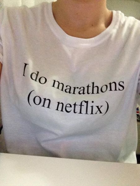 

and women i do marathons men t shirt letters womens print cotton casual funny for lady white tee hipster, White;black