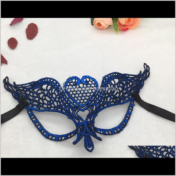 Maskeler Festival Malzemeleri Ev Bahçesi Dantel Yarım Yüz Şeftali Kalp Göz Maskesi Noel Partisi Yıl Mevcut Doğum Günü Partisi Düğün Parası