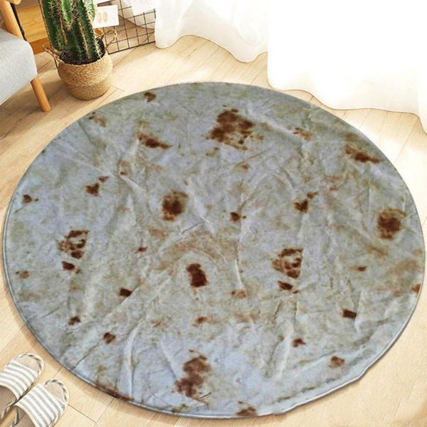 

carpets mexican tortilla letters thuglife printed circular office living room carpet anti-skid mat