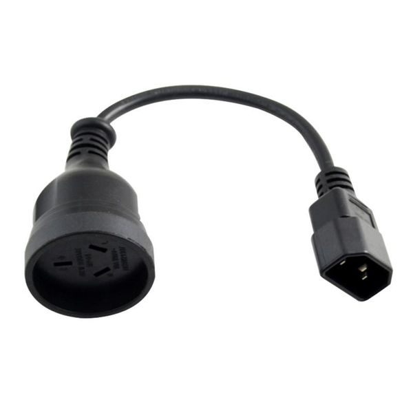 

smart power plugs ec 320 c14 to saa australia 3 pin female cable adapter for pdu ups ac plug au converter extension cord 30cm