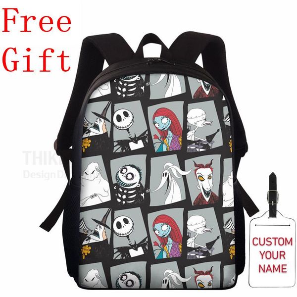 

school bags christmas eve print big capacity book backpack multipurpose bag for boy kids students travel bolsa infantil menina