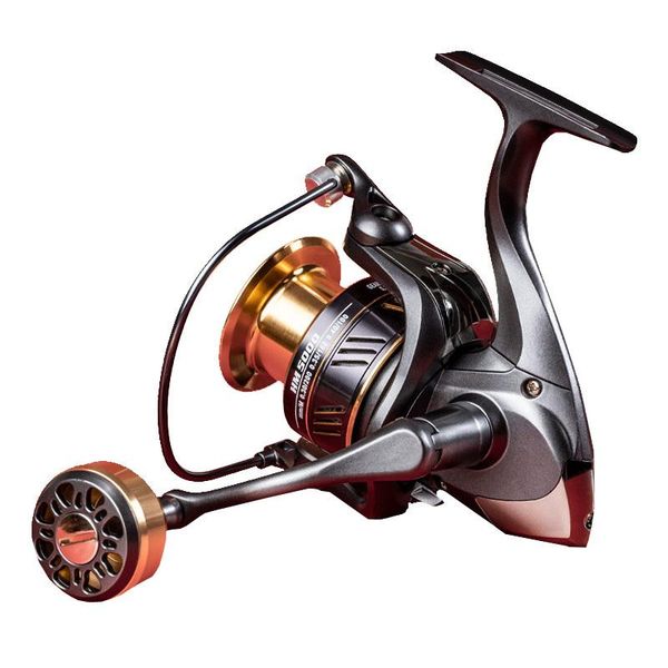

baitcasting reels all metal sea pole spinning reel 8kg braking force peche fishing luya long throw line