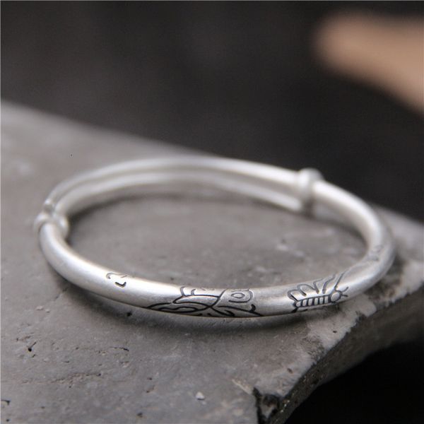 

fanyin silver jewelry s999 zuyin baby silver bracelet taiyin children's push and pull bracelet anklet, Red;blue
