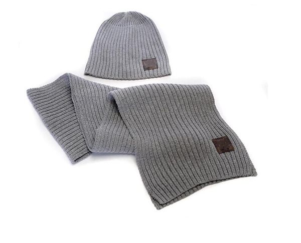 

winter hats designers bone cap men and women couple scarf hat two-piece suit scarf caps mens scarves sets, Blue;gray