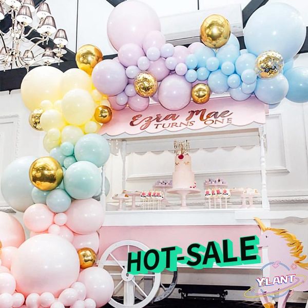 

party decoration swt wedding birthday baby shower arch for 5 inch macaron pastel color latex balloons