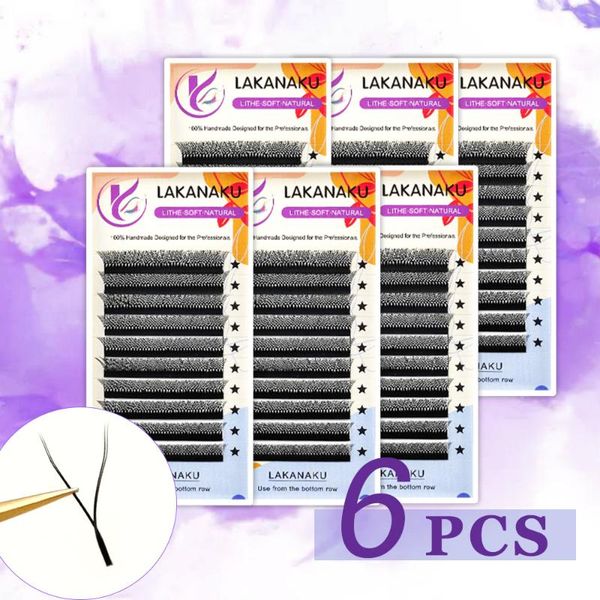 

false eyelashes lakanaku arrival yy shape lash extension individual extensions natural soft premium matte y shapes