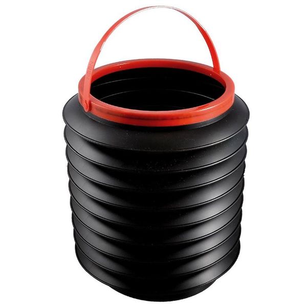 

car organizer black plastic foldable 4l water bucket container boot
