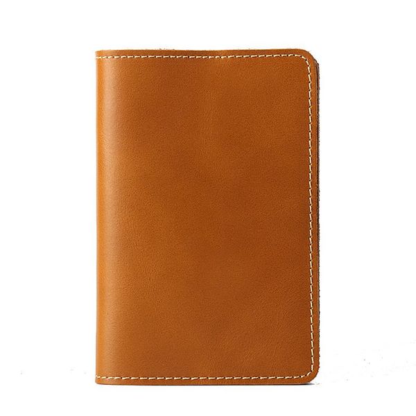 

card holders travel passport holder cow leather handmade case for men vintage covers passports wallet organizer, Brown;gray