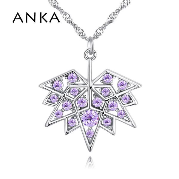 

pendant necklaces anka crystal rhinestone jewelry for lover women necklace gift valentine's day #129794, Silver