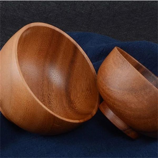 

bowls japanese style wooden children rice bowl large soup tableware