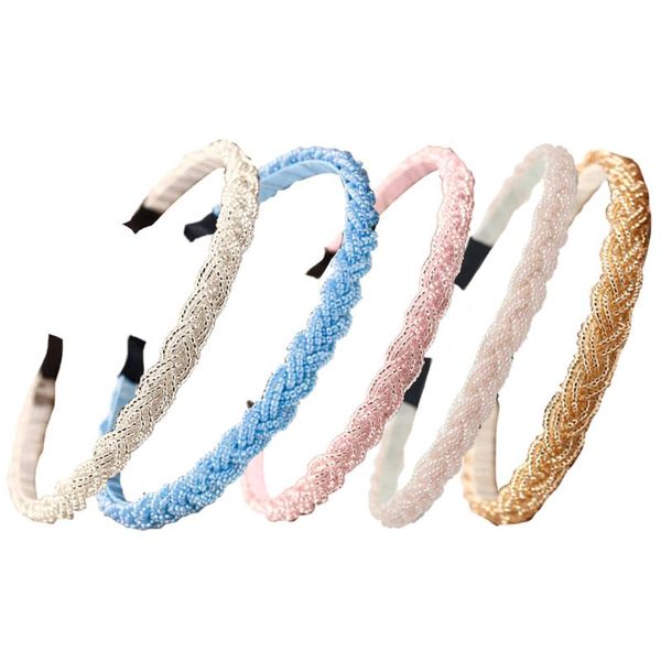 

5pcs girls rhinestone hairband women child party bridal crown headband crystal diamond hair hoop bands accessories