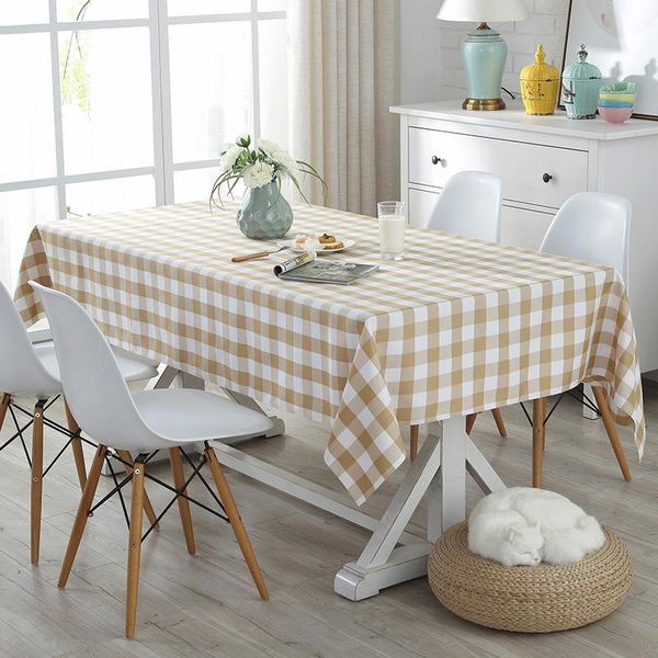 

table cloth pastoral polyester rectangular plaid picnic covers tablecloth restaurant dinning party cover outdoor navy blue