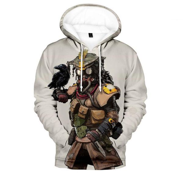 

men's hoodies & sweatshirts apex legends game hoodie 2021product listing long sleeve tracksuit 3d print plus size clothes, Black