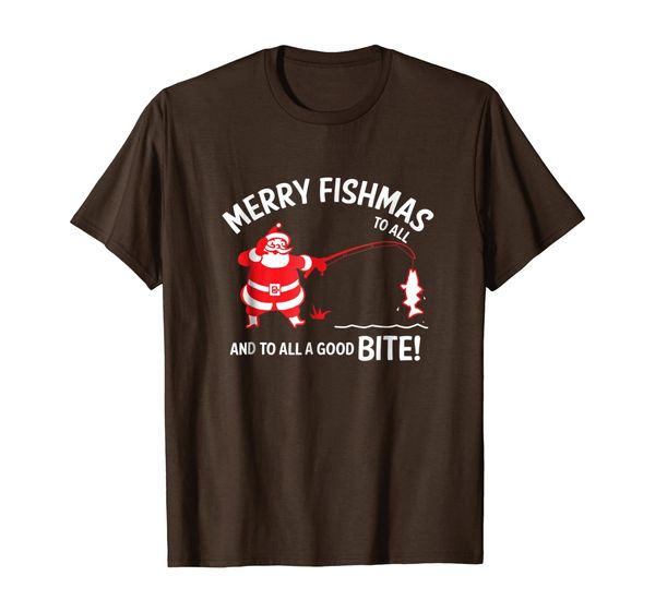 

merry fishmas to all good bite shirt, funny fishing gift, White;black