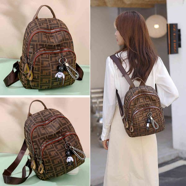 

canvas backpack 2021 trend fashion large capacity backpack women's