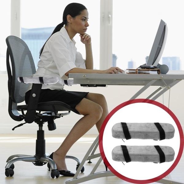 

2pcs chair armrest pads elbow pain relief cushions office pressure covers