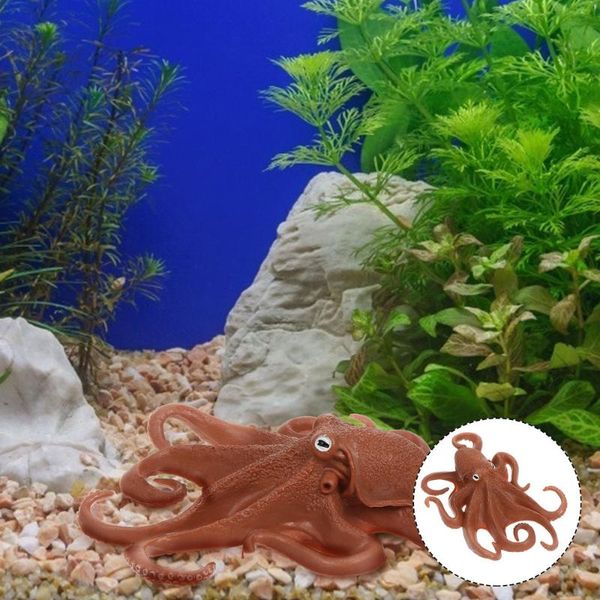 

interior decorations 1pc ocean animal model figurine aquarium ornament (brown)