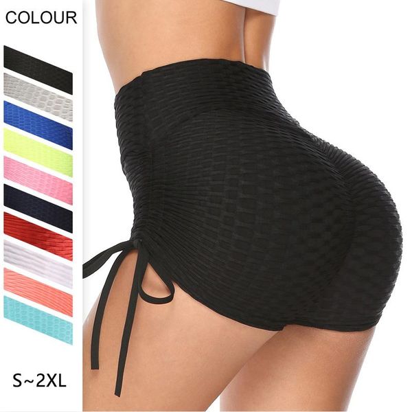 

yoga outfit bubble pants high waist hip sports summer casual shorts gym leggings beach sport for women