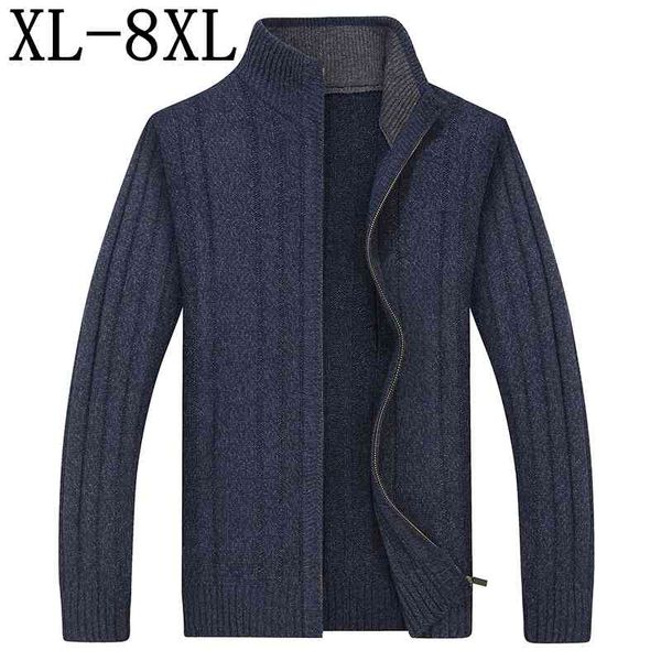 

men's sweaters 8xl 7xl 6xl fall winter thick warm mens sweatercoat knitted sweater men casual cardigan 9vlw, White;black