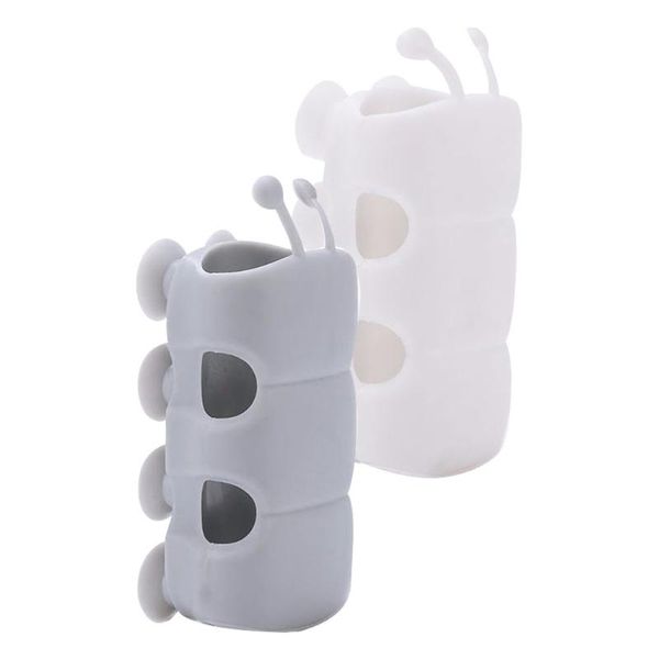

bath accessory set 10pcs suction cup holders fixed brackets (grey+white)