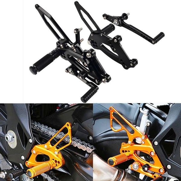 

pedals motorcycle left right adjustable rearset footpegs for s1000rr 2021 s 1000rr s1000 rr 1000 foot rest pegs