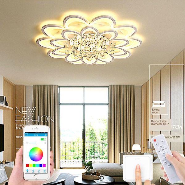 

ceiling lights led lamp in the living room bedroom lamps modern simple mount crystal lighting