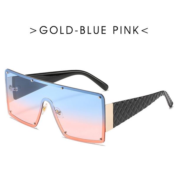 

sunglasses oversized square women 2021 fashion metal frame vintage sun glasses men shades retro gradient visor zonnebril dames, White;black