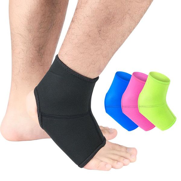 

1pair shell type ankle support elastic fabric protective sleeve prevents sprain ligament used in basketball volleybal tennis, Blue;black