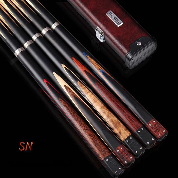 

3 4 snooker cue 9.8mm tips cues case set china billiard