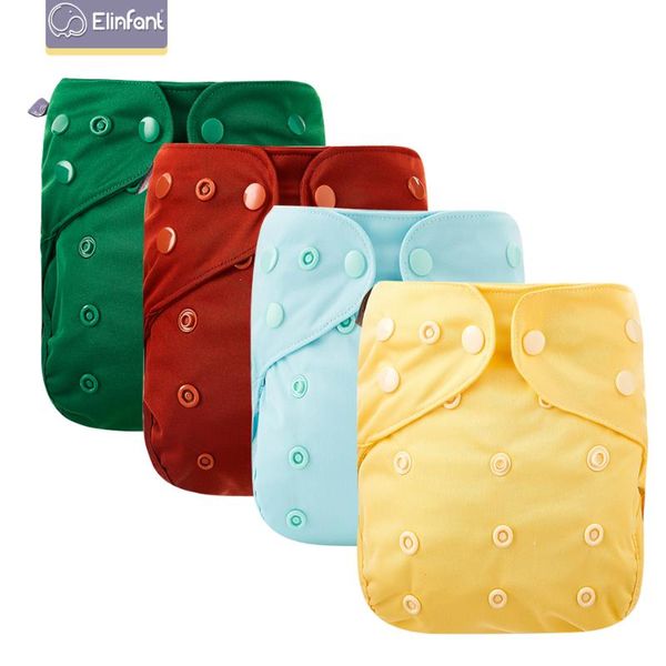 

cloth diapers elinfant solid color diaper cover with one piece bmaboo cotton insert baby washable nappies