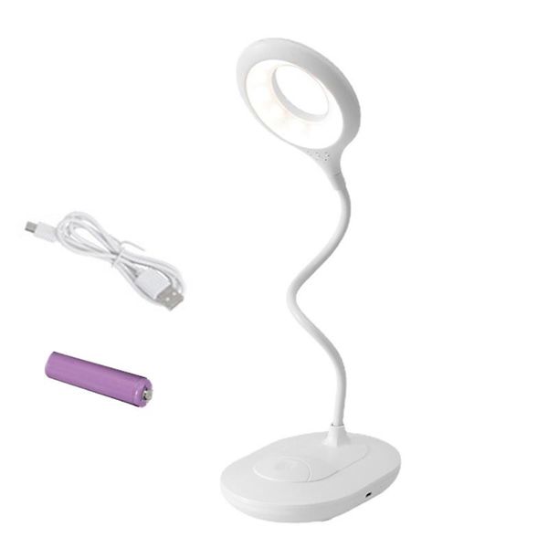 

table lamps school kids bedside battery powered home dormitory brightness adjustable desk lamp with cable bedroom touch control round shape