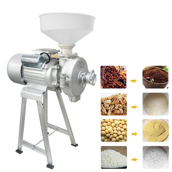 1500W Home Mehlmühle Getreidemühle Trocken- und Nasspulvermahlmaschine Pulverisierer Kommerzielle Getreidemahlmaschine