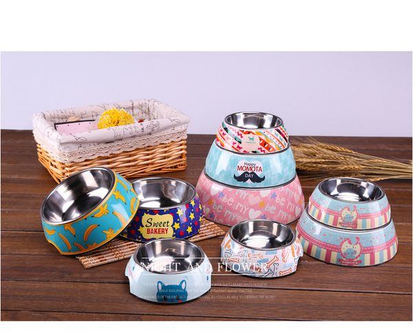 

pet products bowl pet food dog cat color stainls steel utensils