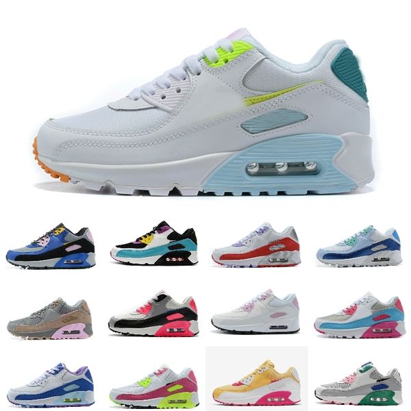 

90 running shoes womens chaussures usa white green ultramarine cool grey barely rose 90s women trainers outdoor sports sneakers size 36-40
