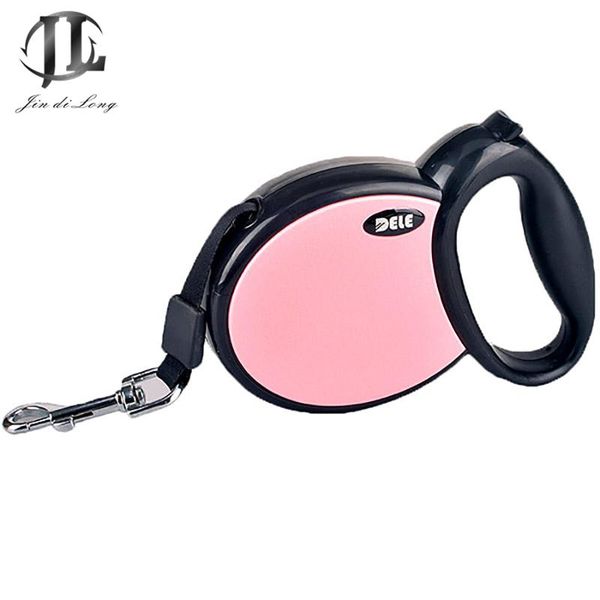 

retractable pet leash luxury solid color dog 3 sizes environment pp material hand nylon strap collars & leashes