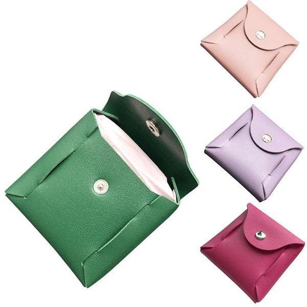 

storage bags pu sanitary napkin bag change bank card lipstick portable mini small package menstrual