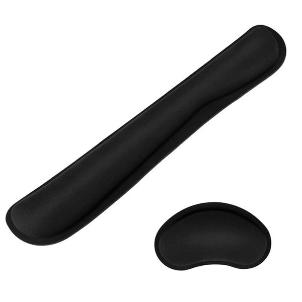 

mouse pads & wrist rests ergonomic rest pad keyboard support set memory foam non-slip office gaming and