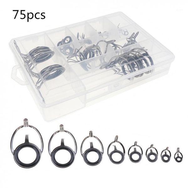 

fishing casting spinning rod guide set stainless steel and ceramic hole over wire loops suit fittings boat rods