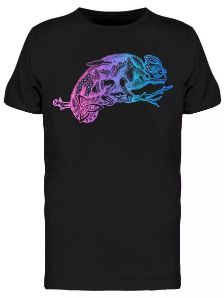 

Chameleon Lizard Graphic Tee Men's -Image by Shutterstock, White;black