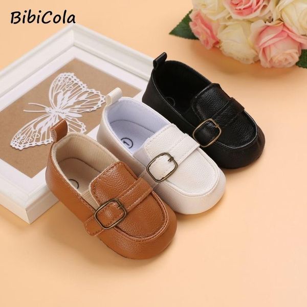 

first walkers baby shoes retro leather boy girl multicolor toddler rubber sole anti-slip infant born