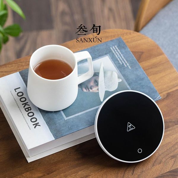 

mugs electric heating constant temperature heater office tea cup insulation 55 degree base ceramic mug combination