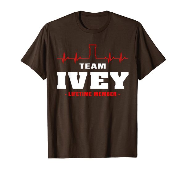 

team ivey lifetime member shirt surname, last name gift t-shirt, White;black