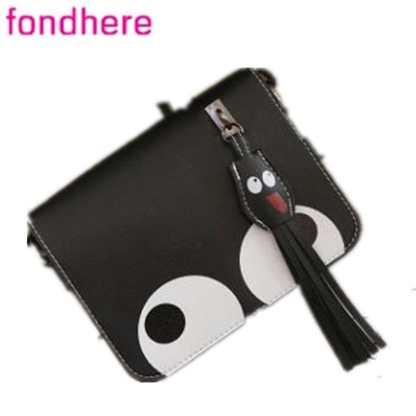 

duffel bags fondhere fashionable and casual cute retro student creative eye tassel metal buckle diagonal cross-wrap shoulder