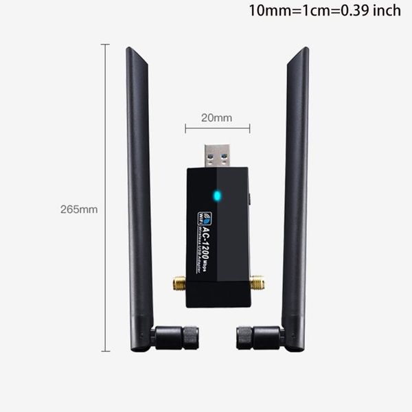 

hubs 55kc wireless usb wifi adapter for pc 1200mbps 802.11ac deskdual band dongle