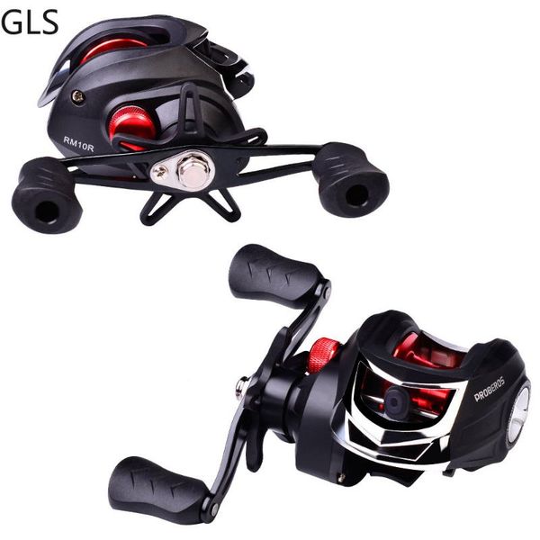 

max power bait casting fishing reel dw124 series 7.2:1 magnetic brake system right left hand baitcasting reels