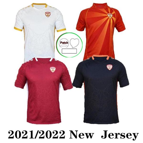 

21 22 23 north macedonia soccer jersey pandev 2021 2022 national team home away jahovic alioski ibraimi elmas enis bardhi mens football shir, Black;yellow