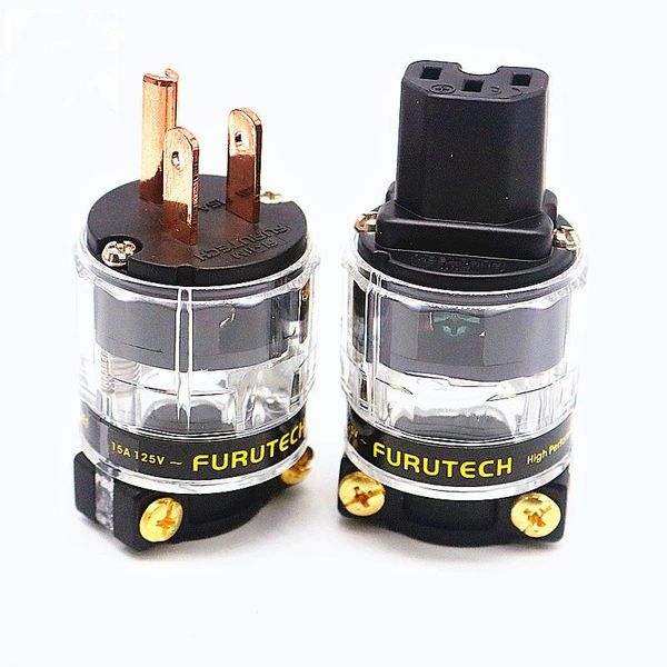 

smart power plugs hifi furutech hi fi-11m (cu) / fi-11 cu audio plug 24k gold plated iec connector 15a 125v matihur copper